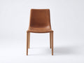 Chaise de salle à manger - Similicuir - Bois - 51 x 56 x 83 cm - Cognac - Style scandinave contemporain